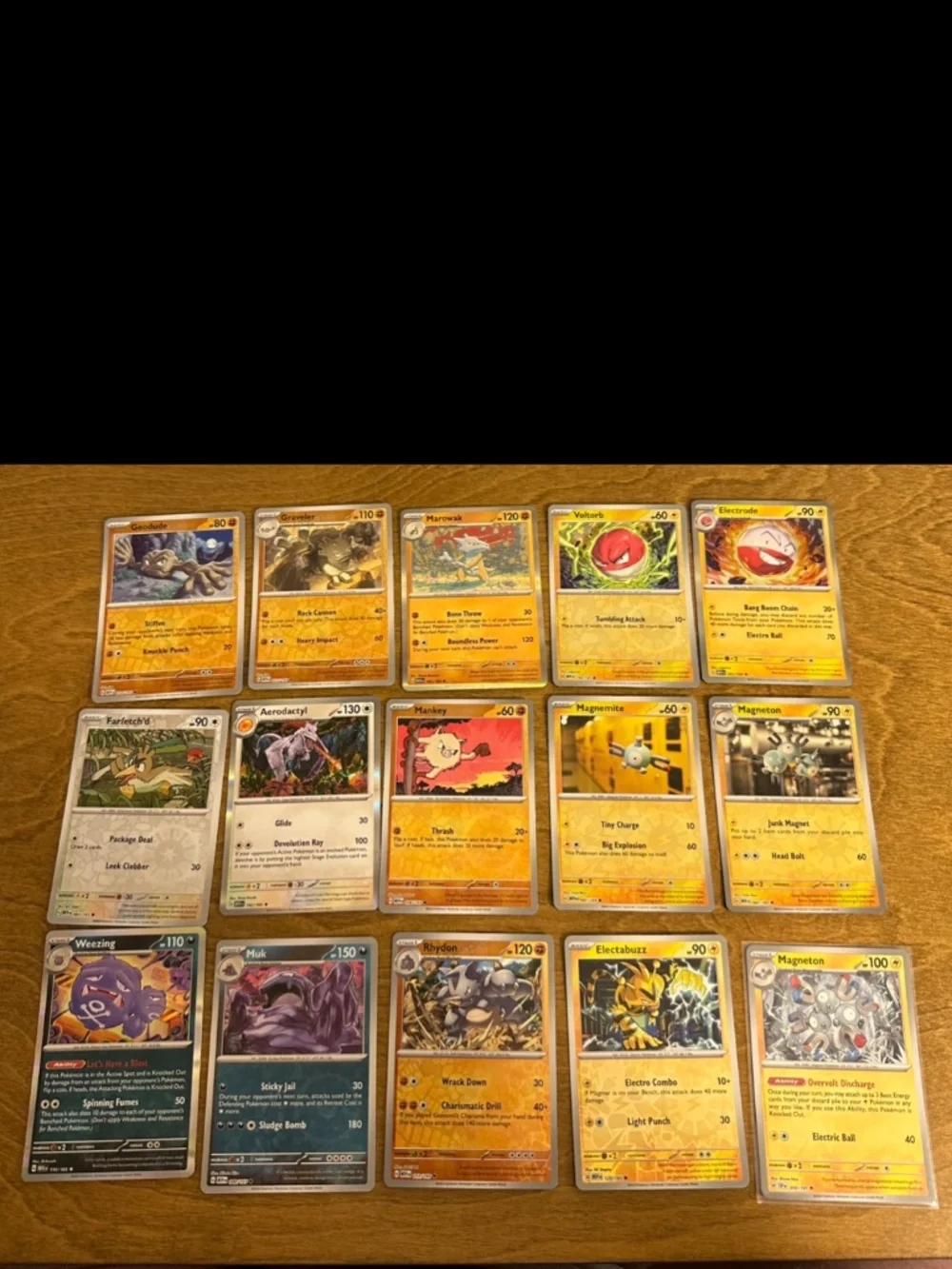 Lot of 15 Pokemon Cards Holo and RevHolo (Scarlet & Violet 151 & Surging Sparks)
